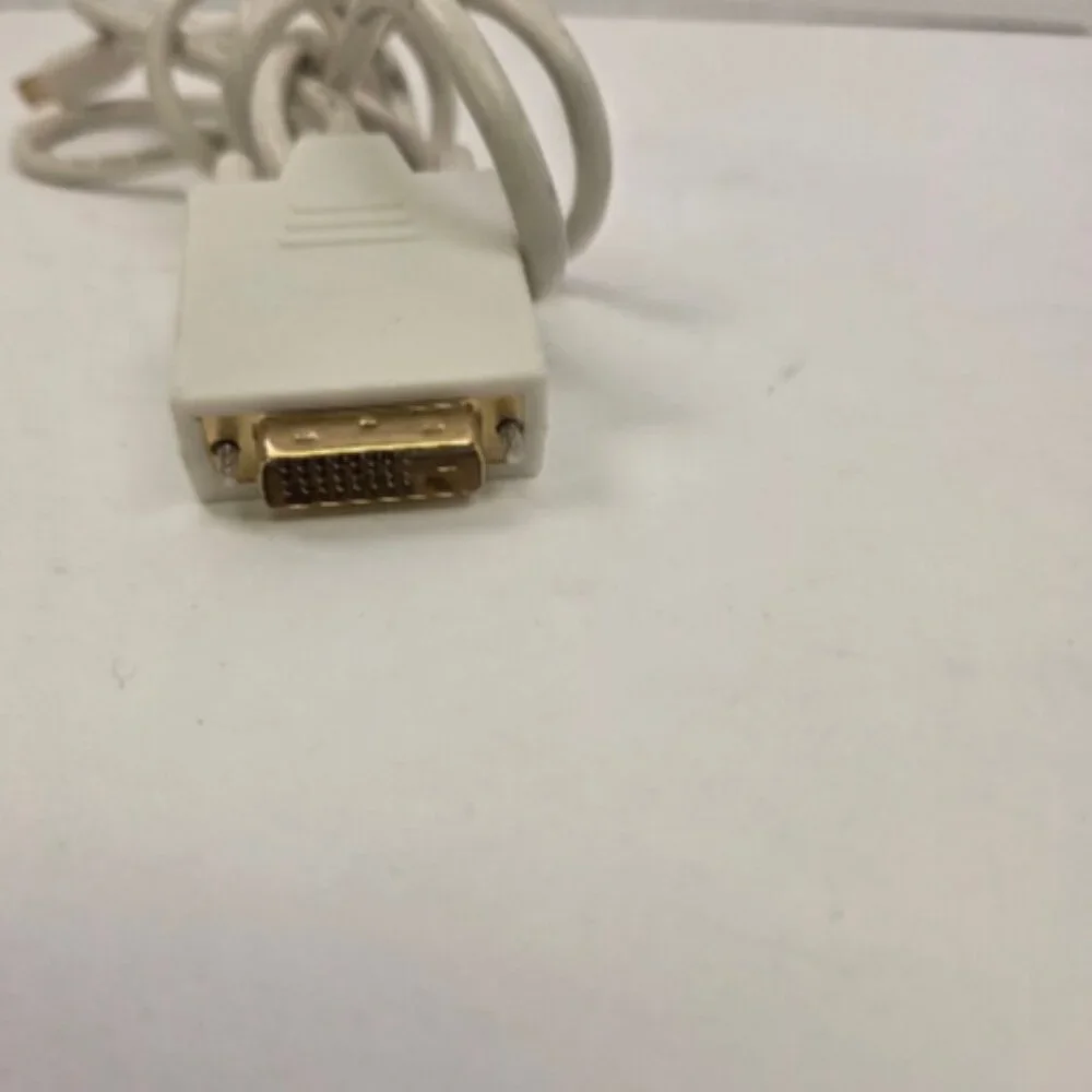 6ft Mini DisplayPort Cable to DVI 30AWG Gold Plated White